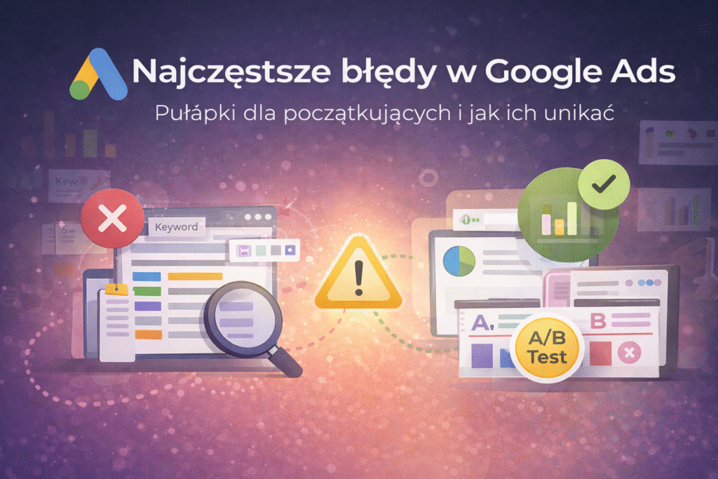 najczęstrze błędy w kampaniach google ads