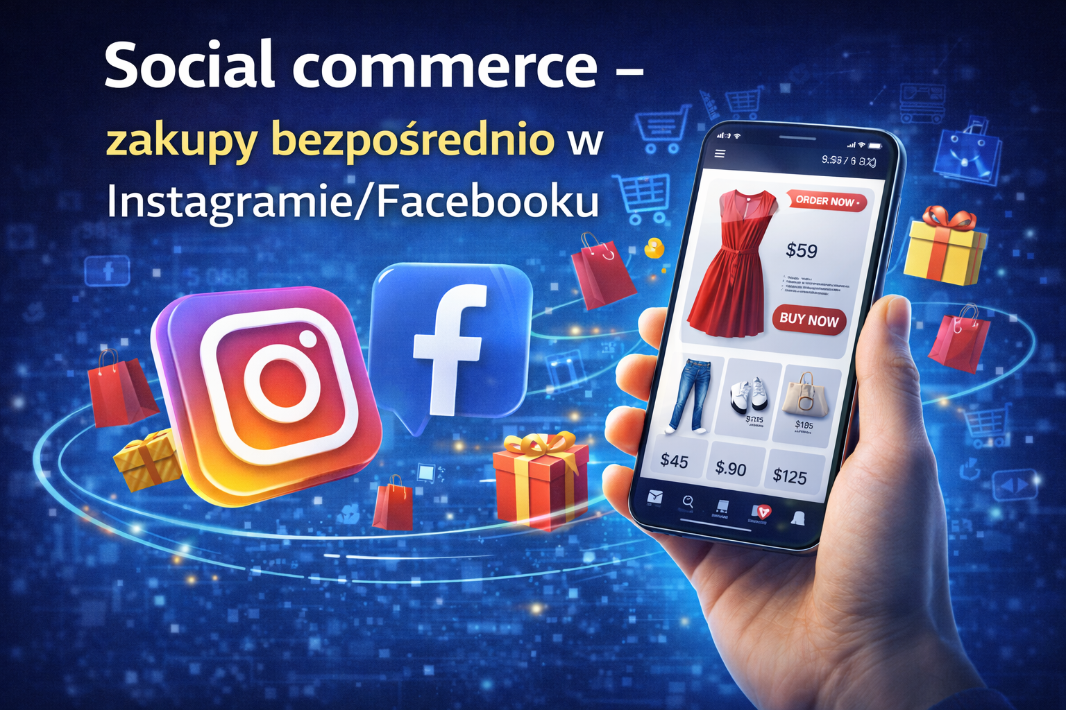 Social commerce – zakupy bezpośrednio w Instagramie/Facebooku